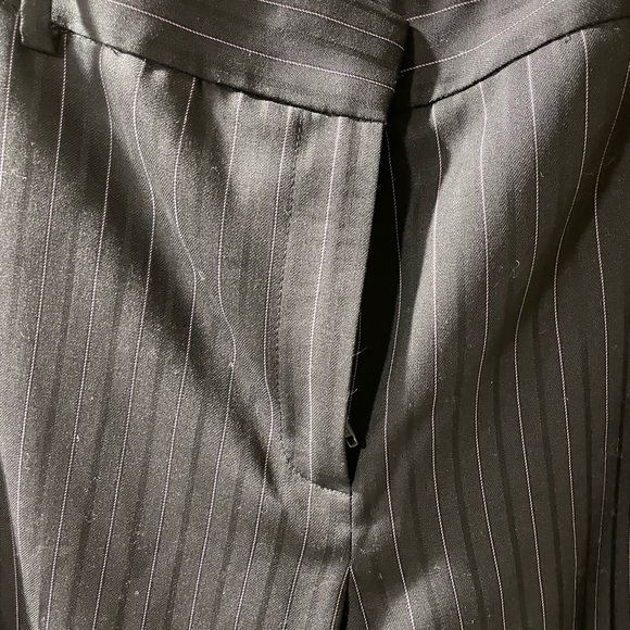 Ann Taylor size 10 black dress pants with stripe - Picture 3 of 7